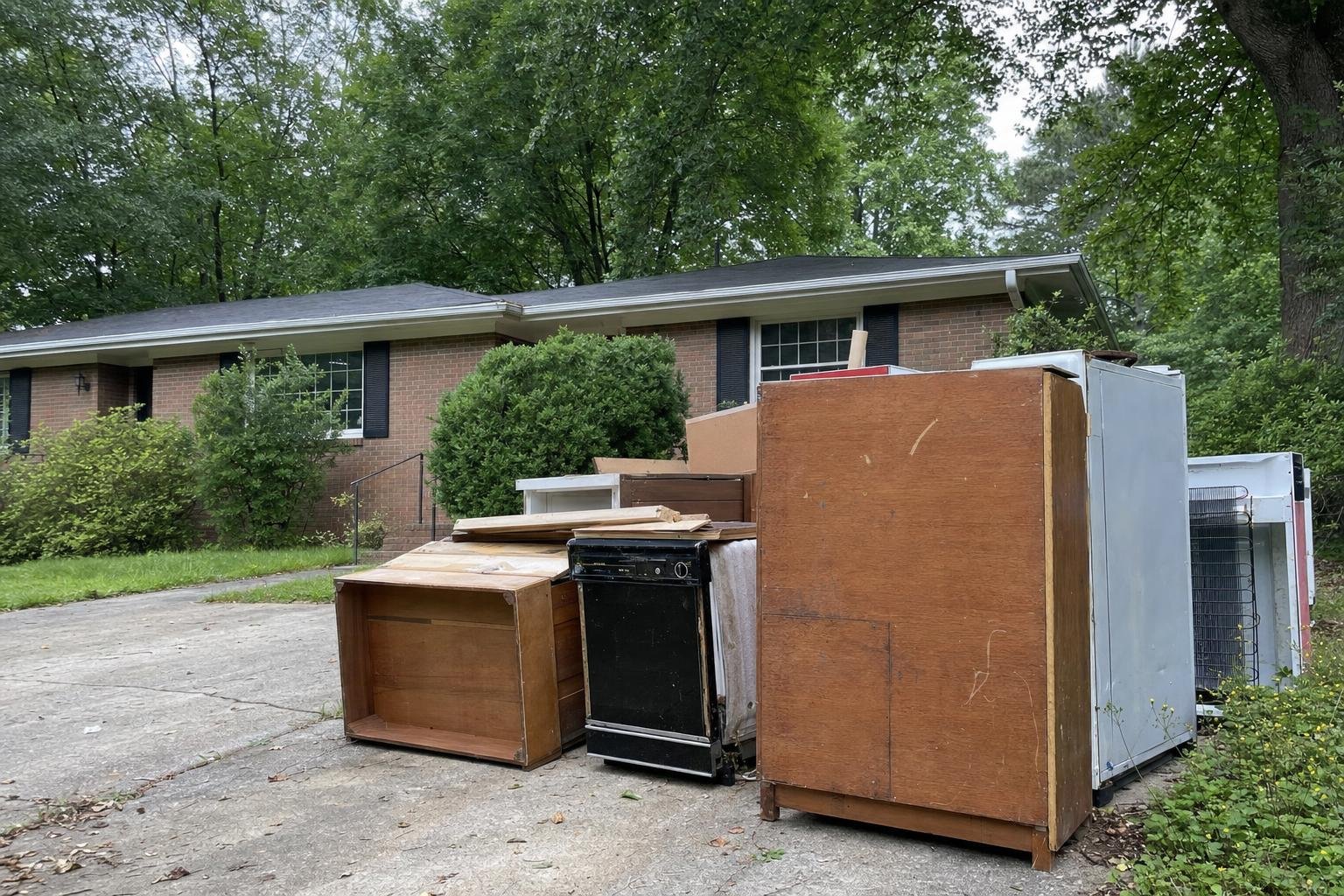 Illustrative image of appliance removal work