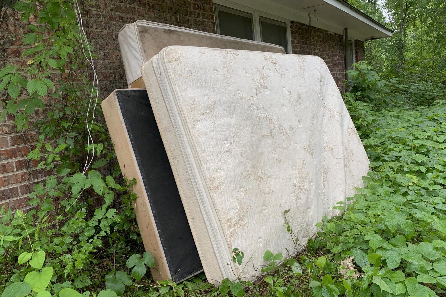 Representative illustrative image of mattress removal work photo