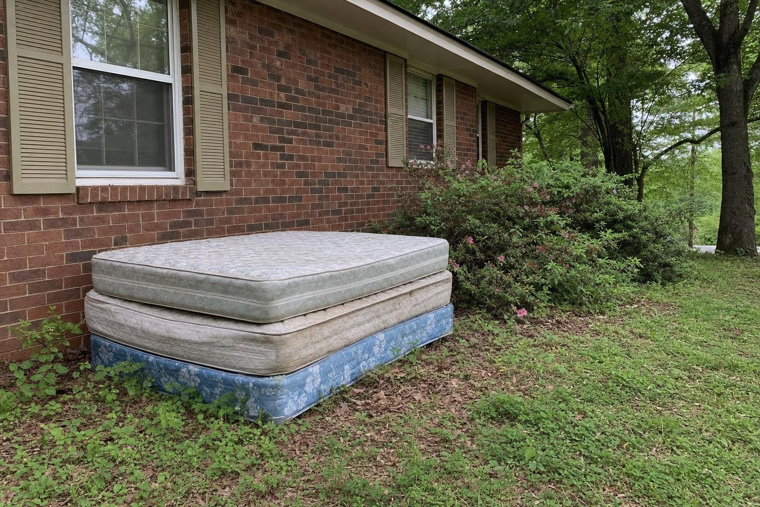 Illustrative image of mattress removal work