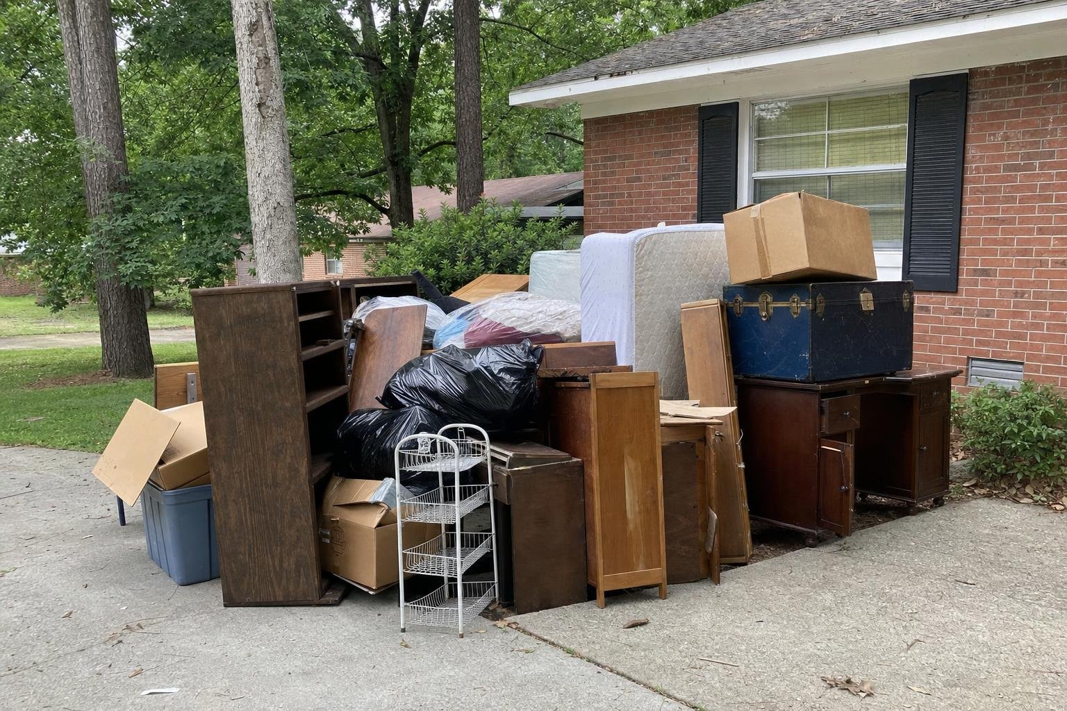 Example of shed removal work